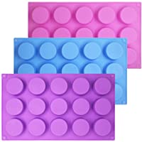 SENHAI Moldes de silicona para hacer chocolate- caramelo- jabón- magdalenas- brownie- torta- pudín- galletas- morada…